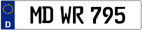 Trailer License Plate